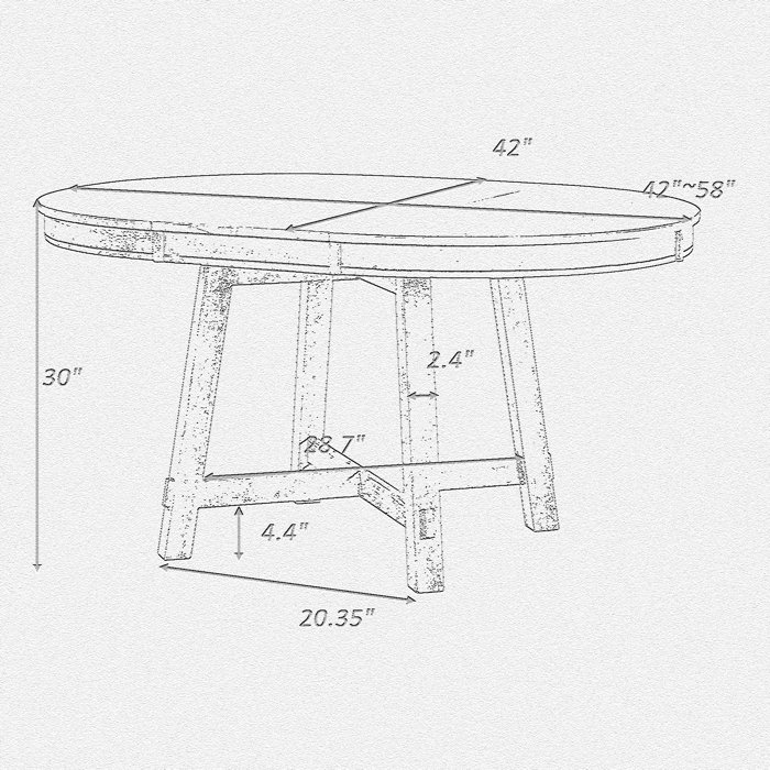 Gracie Oaks Ponda Extendable Round Dining Table Wayfair